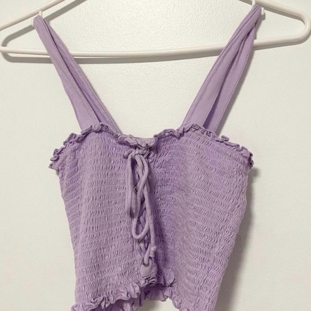 pacsun me to we purple tank top
